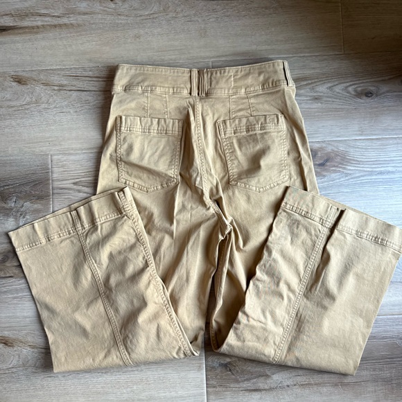 Pilcro High-Rise Wide-Leg Tan Pants - Picture 5 of 8